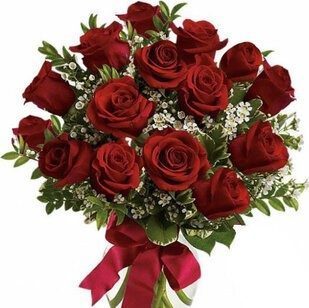 15 red roses with greenery | Flower Delivery Salekhard